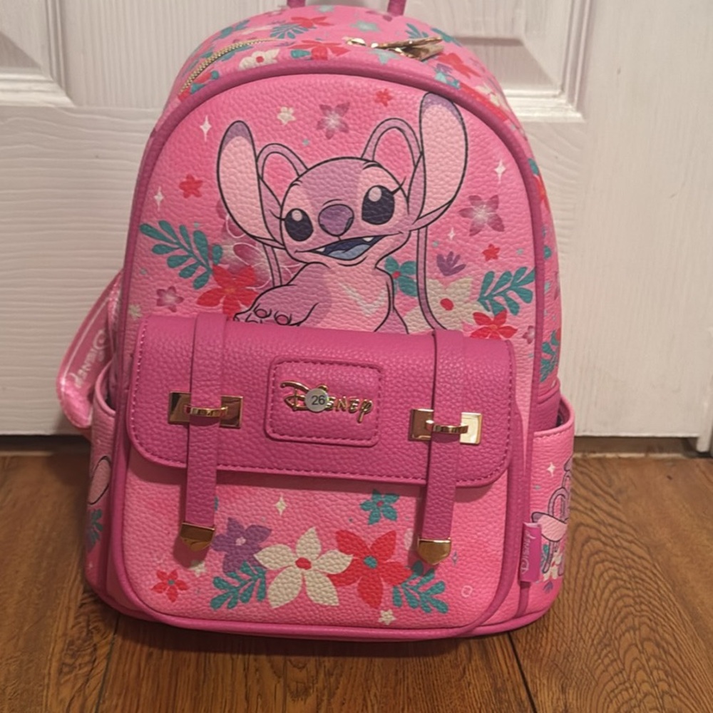 Disney Pink Stitch Kids Backpack